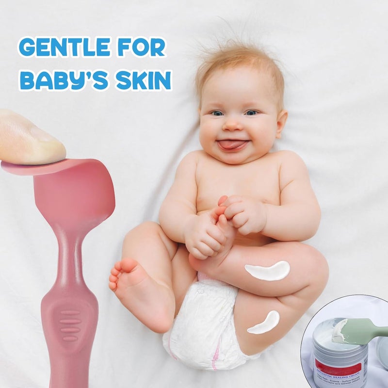 seeway Diaper Creams Spatula Applicator - Perfect for Baby Butt Paste Diaper Rash Brush and Cream Spatula for Easy Application - Baby Diaper Spatula Suitable for Aquaphor, Desitin - Image 2